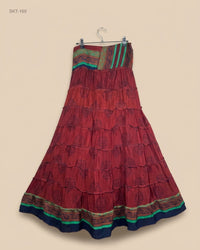 CUT LABEL (SKT-169) Bohemian Tiered Maxi Skirt
