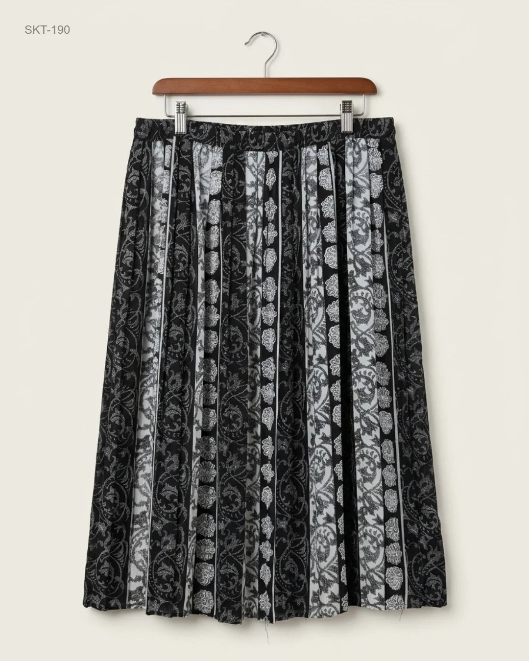 Women's skirts | SIXTY ENSE | Preloved Branded | Black & White Polyester | Premium | OTS Thrift Store Islamabad Pakistan