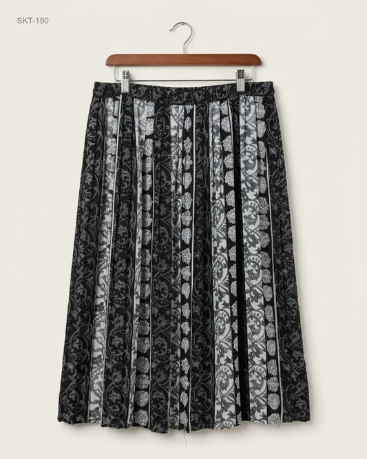 Women's skirts | SIXTY ENSE | Preloved Branded | Black & White Polyester | Premium | OTS Thrift Store Islamabad Pakistan