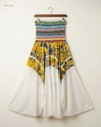 Unknown (SKT-191) Smocked Tube Maxi Dress