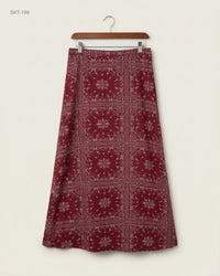 CUT LABEL (SKT-199) Bandana Print Maxi Skirt