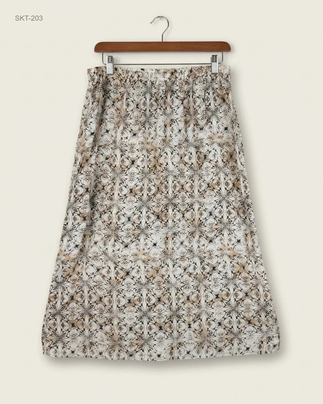 Secondhand Branded Women's skirts by Marks & Spencer, Beige Cotton fabric, Premium condition, for Womens - Online Thrift Shop Islamabad Pakistan
