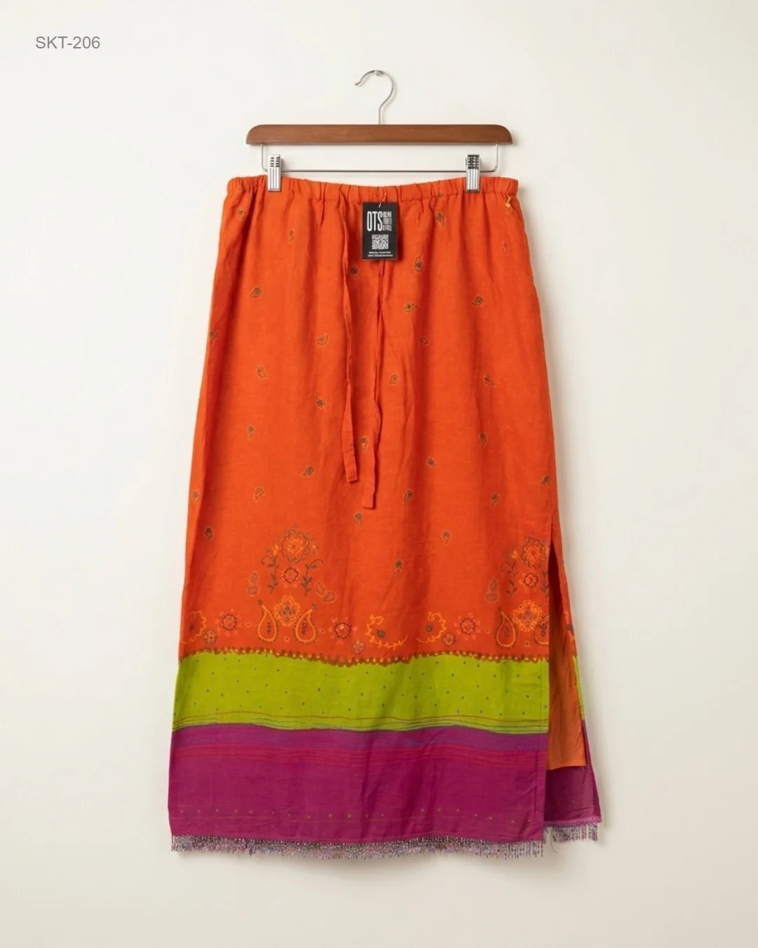 Premium Condition Women's skirts | Preloved F.L MALIK | Red Cotton | Thrift Shop for Womens Islamabad Pakistan | OTS