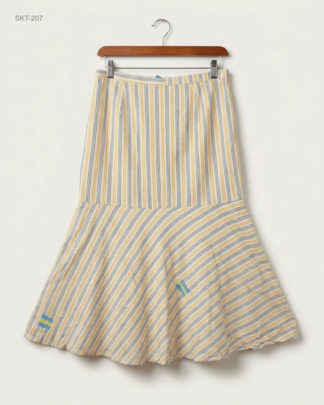 Preloved Premium Women's skirts by CUT LABEL, Beige Cotton for Womens - OTS Thrift Shop Lahore Pakistan