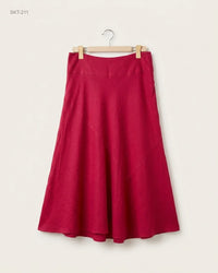 ESSENCE (SKT-211) A-Line Midi Skirt