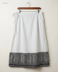 CUT LABEL (SKT-214) Midi Wrap Skirt