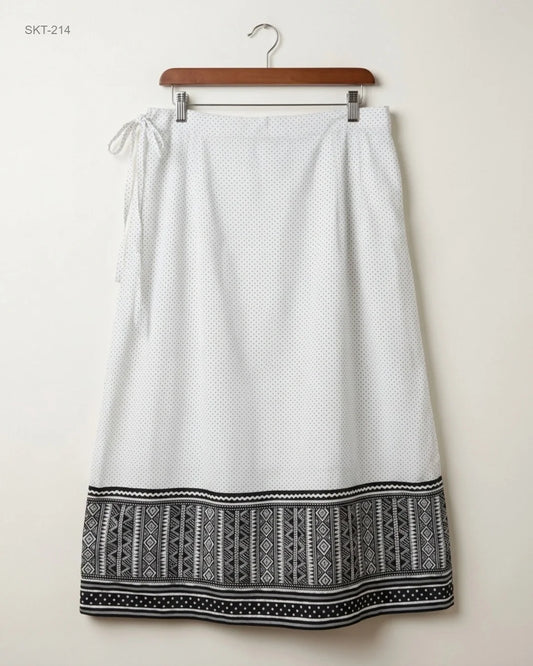Women's skirts | CUT LABEL | Preloved Branded | White Cotton | Premium | OTS Thrift Store Lahore Pakistan