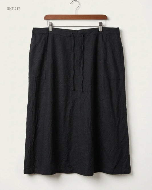 Preloved Premium Women's skirts by CAPSULE, Black Cotton for Womens - OTS Thrift Shop Islamabad Pakistan