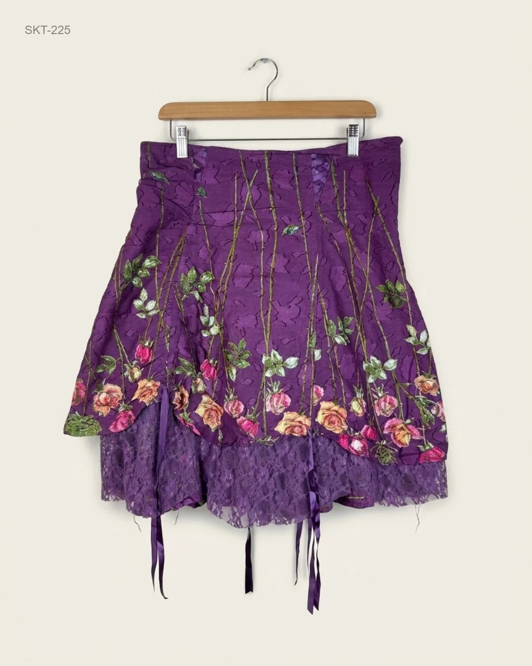 Secondhand Branded Women's skirts by JOE BROUMS, Purple Cotton fabric, Excellent condition, for Womens - Online Thrift Shop Islamabad Pakistan