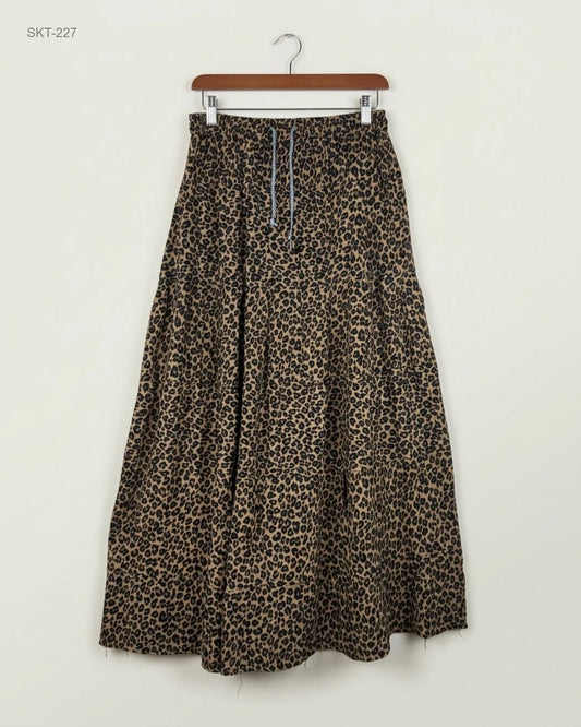 Preloved Premium Women's skirts by CUT LABEL, Brown Cotton for Womens - OTS Thrift Shop Islamabad Pakistan