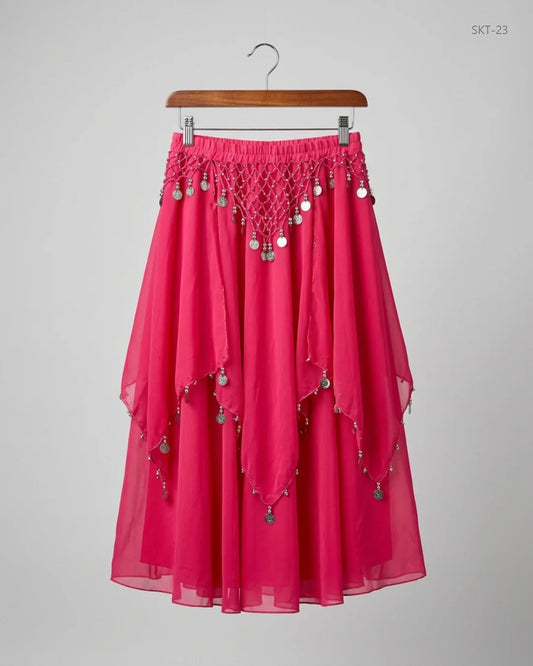 Women's skirts | CUT LABEL | Preloved Branded | Pink Polyester | Premium | OTS Thrift Store Islamabad Pakistan