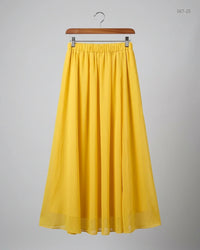 CUT LABEL Yellow Women'S Skirts (SKT-25)