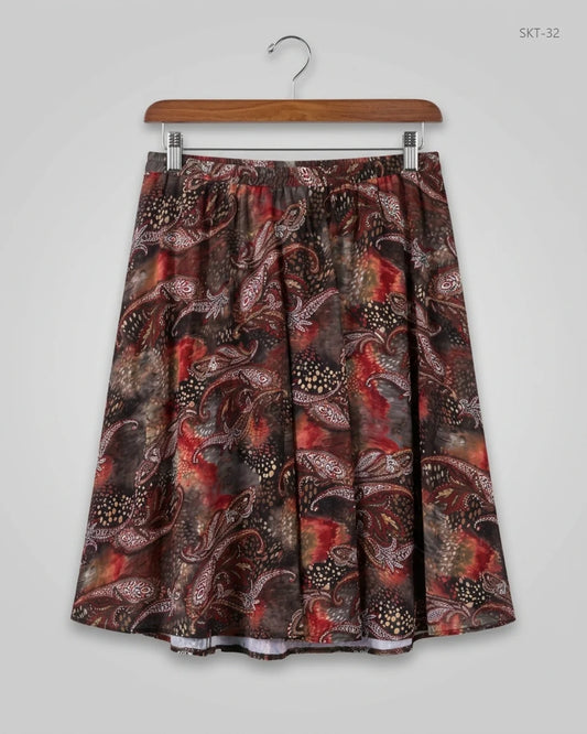 Women's skirts | CUT LABEL | Preloved Branded | Brown Polyester | Premium | OTS Thrift Store Lahore Pakistan