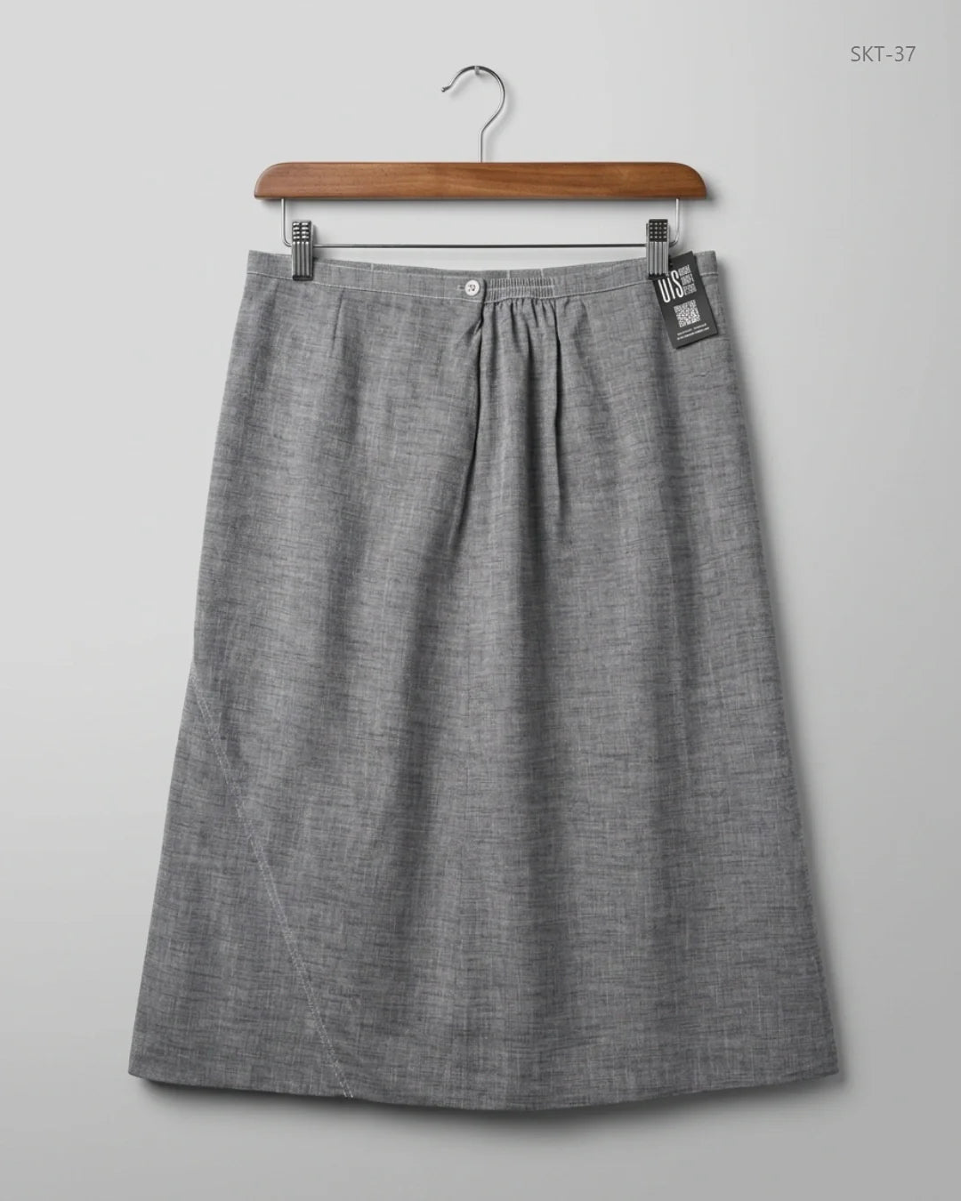 ELVI Gray Women'S Skirts (SKT-37)