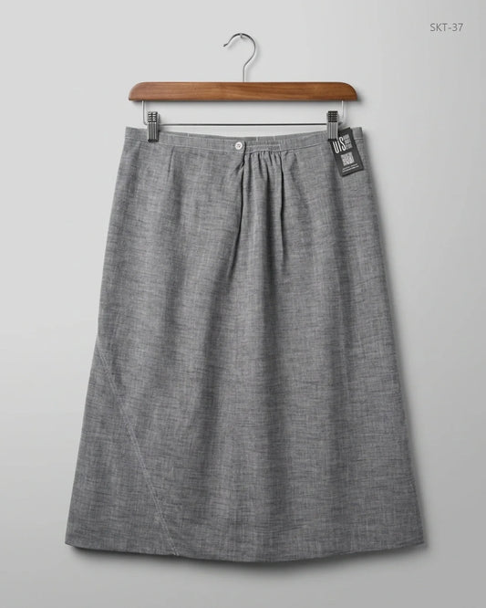UK Imported secondhand Women's skirts - Elvi brand, Gray Cotton, Premium condition, for - Online Thrift Store Karachi Pakistan