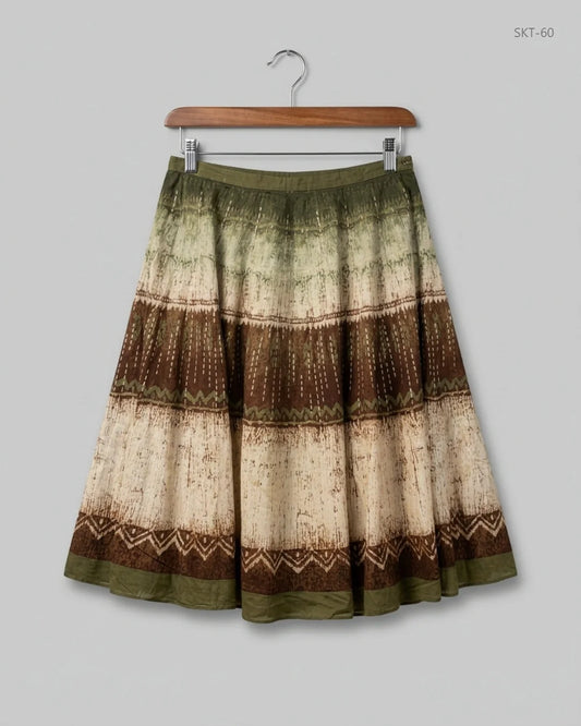 Women's skirts | FLORENCE | Preloved Branded | Green Cotton | Excellent | OTS Thrift Store Lahore Pakistan