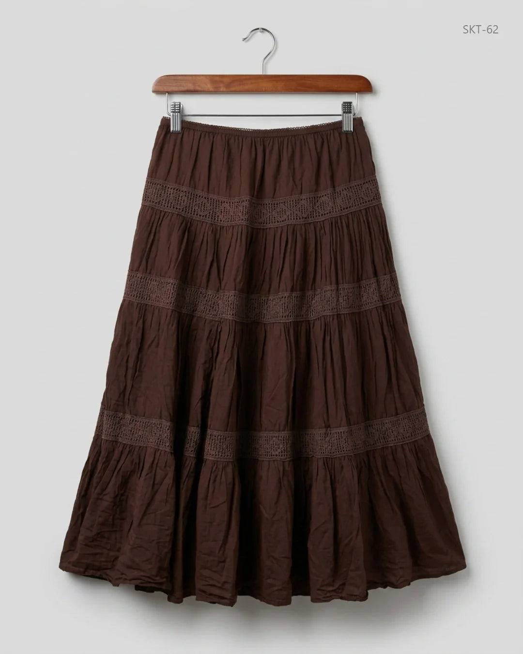 CLASSIC Brown Women'S Skirts (SKT-62)
