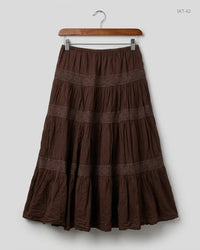 CLASSIC Brown Women'S Skirts (SKT-62)