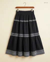 WARP (SKT-75) Black Women'S Skirts