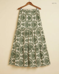 CUT LABEL (SKT-79) Green Women'S Skirts