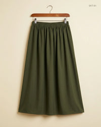 CUT LABEL (SKT-81) Green Women'S Skirts
