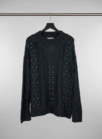 Dark Grey Winter Cardigans & Sweater by H&M (WCS-28)