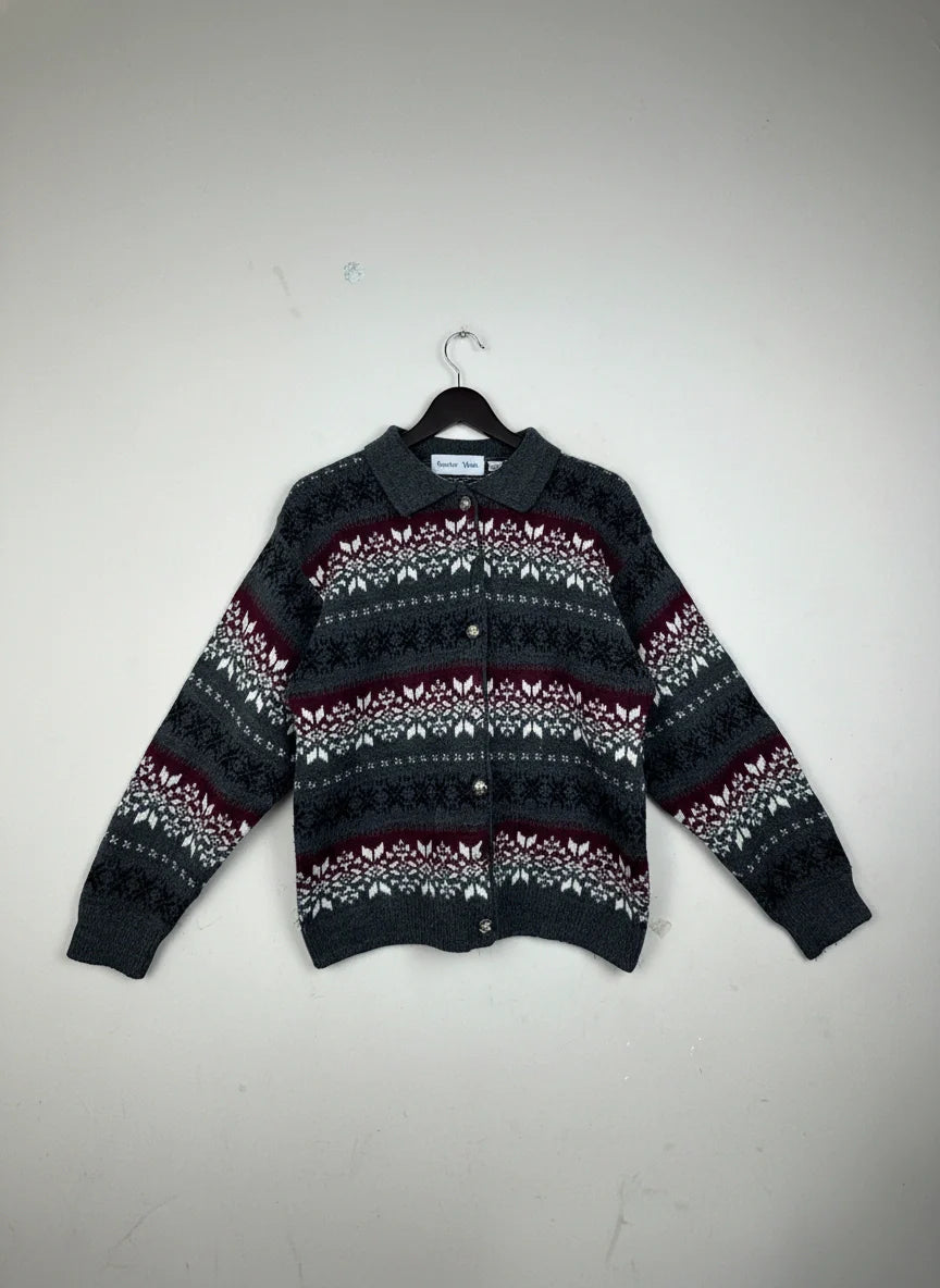 Shop Premium Winter Cardigans & Sweaters by Baxter&wells | Preloved Branded Clothes | Gray Acrylic | Women | OTS Thrift Store Peshawar Pakistan