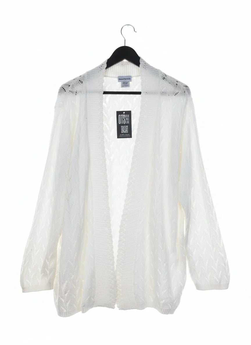 Excellent Condition Winter Cardigans & Sweaters | Preloved Bon worth | OffWhite Acrylic | Thrift Shop for Women Peshawar Pakistan | OTS
