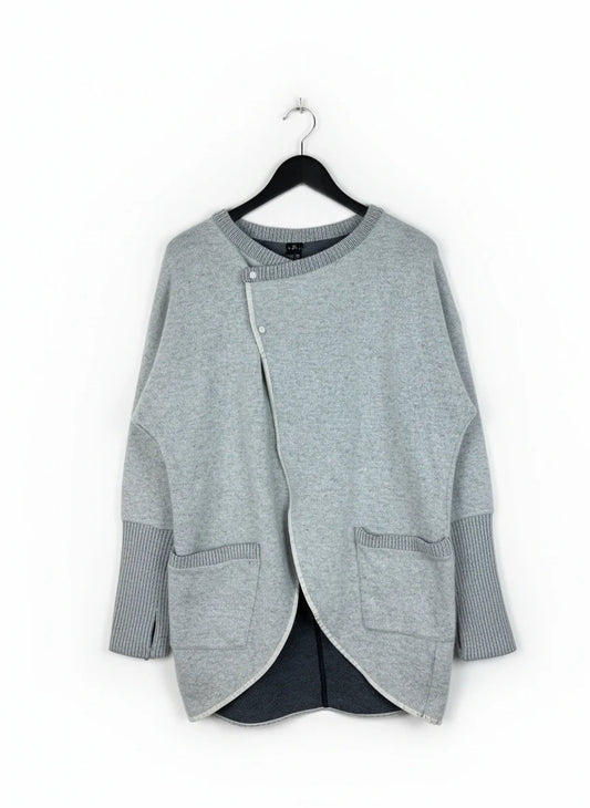 Premium Condition Winter Cardigans & Sweaters | Preloved Cut label | Gray Acrylic | Thrift Shop for Women Islamabad Pakistan | OTS