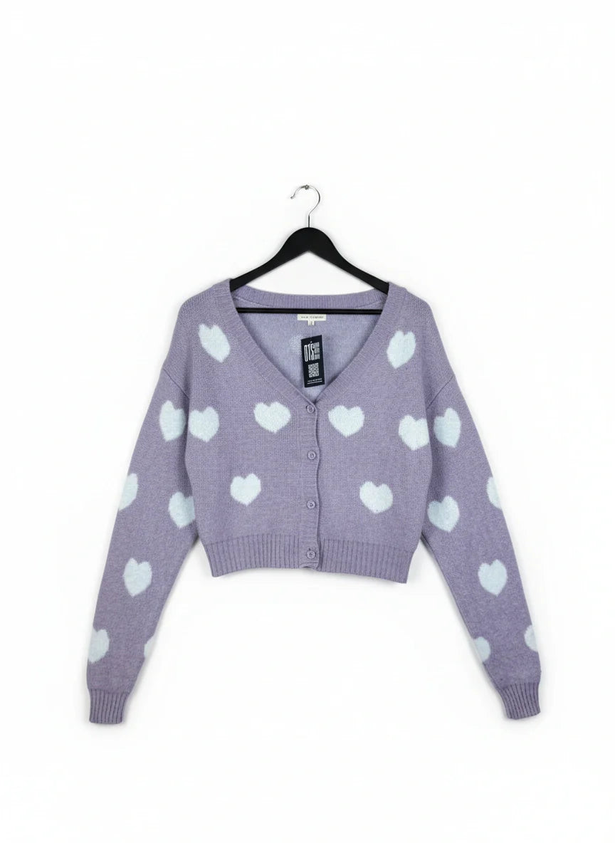 Purple Winter Cardigans & Sweaters by L.A.Hearts (WCS-71)
