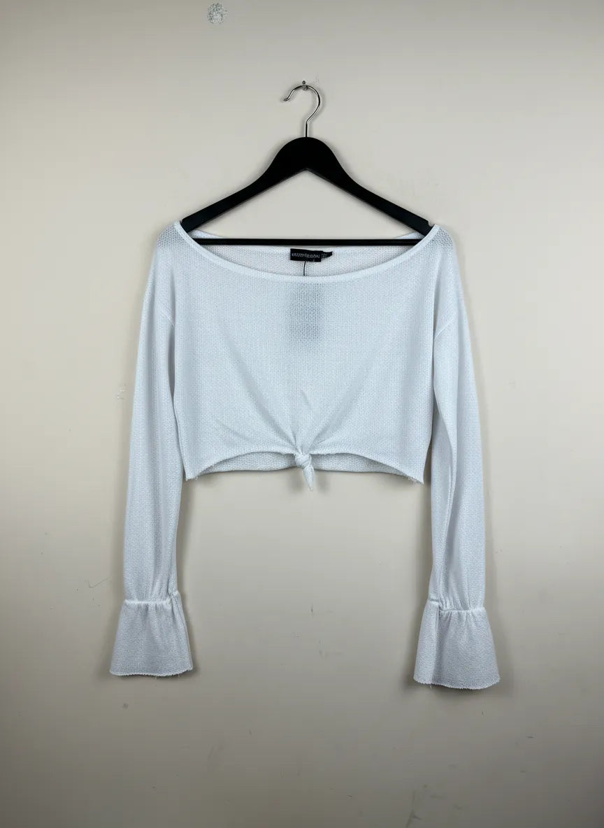 White Winter Crop Top by Pretty Little Thing (WCT-135)