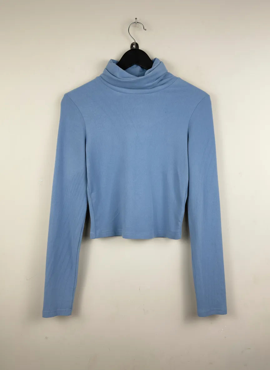 Blue Winter Crop Top by Dzay (WCT-139)