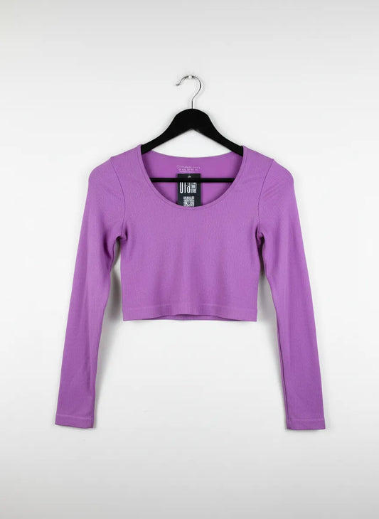 UK Imported secondhand Winter Crop Tops - Primark brand, Lavender Nylon, Excellent condition, for Women - Online Thrift Store Lahore Pakistan
