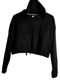Black Winter Crop Top by Pineapple (WCT-15)
