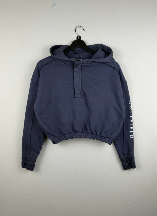 Shop Premium Winter Crop Tops by Holyfield | Preloved Branded Clothes | Grey Cotton | Women | OTS Thrift Store Islamabad Pakistan