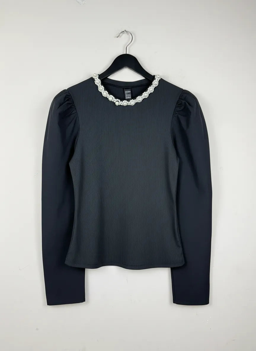 Black Winter Crop Top by Shein (WCT-204)