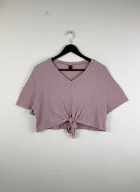 Pink Winter Crop Top by Shein (WCT-205)