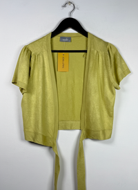 Yellow Winter Crop Tops by WALLIS (WWCT-207)