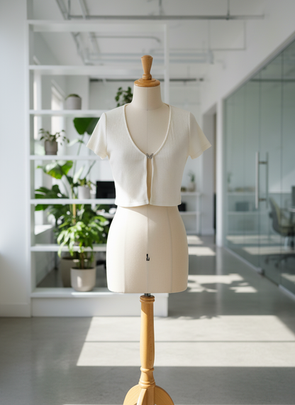 White Winter Crop Tops by H&M (WWCT-219)