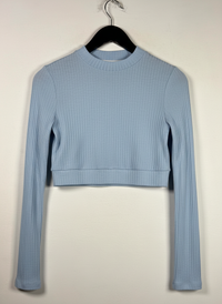 LIGHT BLUE Winter Crop Tops by SHEIN (WWCT-228)