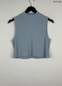 Grey Winter Crop Top by Sparkle & Fade (WCT-260)