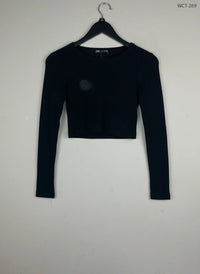 Black Winter Crop Top by Zara (WCT-269)
