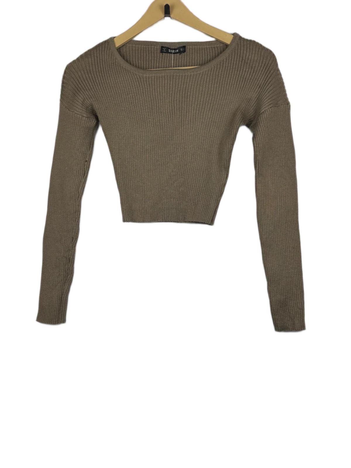 Sandy Brown Winter Crop Top by Shein (WCT-29)