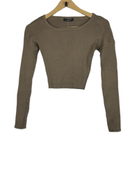 Sandy Brown Winter Crop Top by Shein (WCT-29)