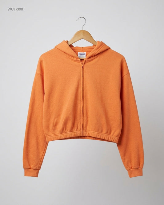 Shop Excellent Winter Crop Tops by H&M | Preloved Branded Clothes | Orange Cotton | Womens | OTS Thrift Store Islamabad Pakistan