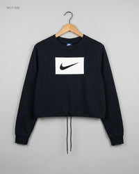 NIKE (WCT-309) Cropped Drawstring Sweatshirt