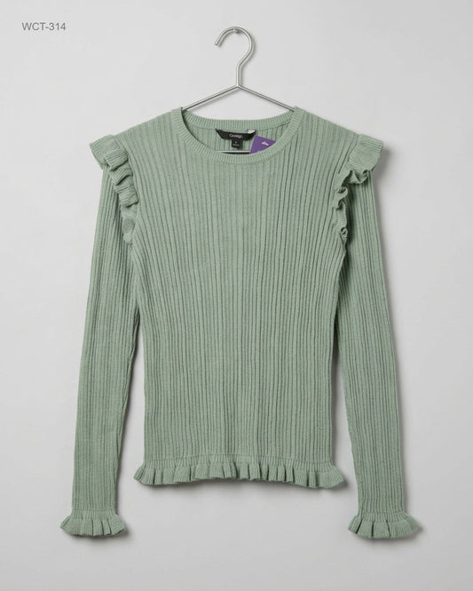 Premium Condition Winter Crop Tops | Preloved George | Green Polyester | Thrift Shop for Womens Lahore Pakistan | OTS