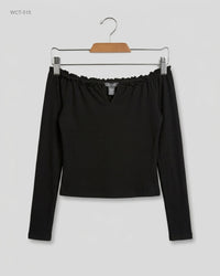 Primark (WCT-315) Off-the-Shoulder Ribbed Top