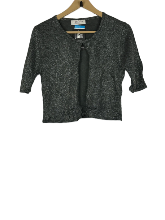 Winter Crop Tops | Twiggy | Preloved Branded | Grey Acrylic | Premium | OTS Thrift Store Islamabad Pakistan