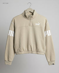 Puma (WCT-328) Quarter-Zip Cropped Sweatshirt